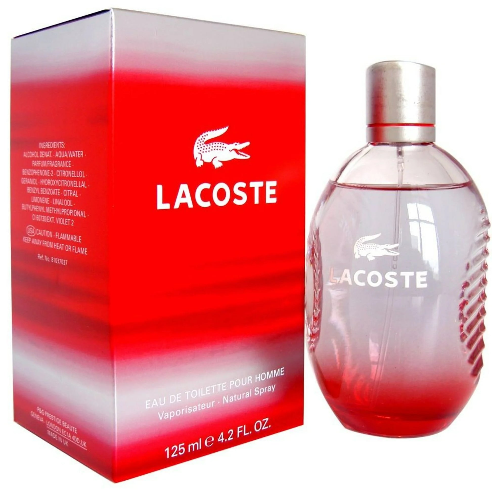 Lacoste Red De Toilette 125 ml
